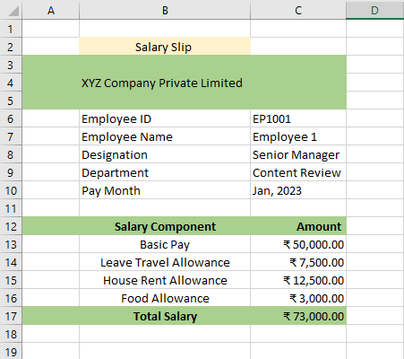 HRA Calculator Monthly